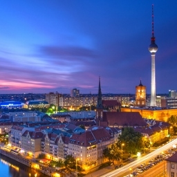 Berlin at night